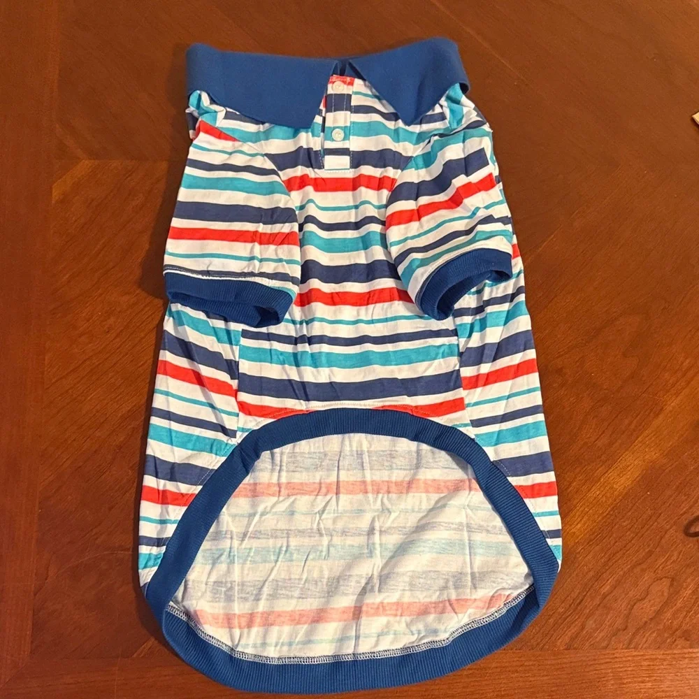 Striped Pet Apparel Shirt Size XX-Large